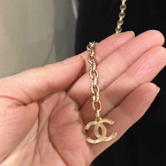 Gold  color Chain Belt with Red and Green Accents - Picture 5 of 8